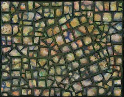 Pebbles, set of 4 Mosaics