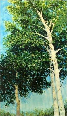 Poplar / Aspen 50 x 28 inches Acrylics, 1993