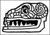Serpent deity architectural detail
