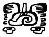 The Mayan hieroglyph for the direction, South.