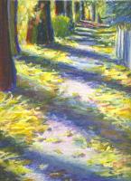 Calgary In September, Alberta, Canada - 14 x 11 Oil Pastels