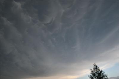 Storm cloud formations