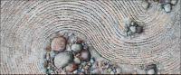 Zen Garden #2, 24 x 57 x 1 inches Mixed Media on canvas. Sold