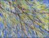 March Winds, Ode to Jackson Pollock via Oil Pastels, Paper Places Series, 11 x 14 inches, 22 x 26 inches with white double mat and frame.