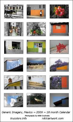 2009 18 month calendar of images from the True Colors Photographic Series