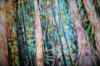 Your Majesty, bottom detail of 85 x 45 x 3 inches Acrylics on canvas, work in progress