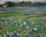 Bluebonnets - 16 x 20 inches Acrylics on canvas