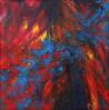 Paint Arson, 11 x 11 x 3 acrylics on canvas, sides painted