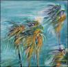Chapala Wind - Lake Chapala, Mexico - 11 x 11 x 3 acrylics on canvas, sides painted