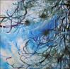Jack Pine - Banff, Alberta, Canada - 11 x 11 x 3 acrylics on canvas, gallery wrapped sides painted