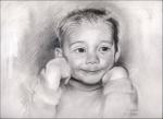 Adam, 11 x 14 inches graphite on paper