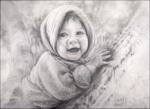 Joseph at the Park, 11 x 14 inches graphite on paper
