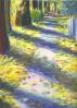 Calgary In September, 11 x 14 inches Oil Pastels on paper