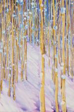 Sounds of Silence, 36 x 24 x 2 inches acrylics on canvas, gallery wrapped sides painted