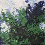 Conifer, 6 x 6 x 1.5 inches, Encaustic