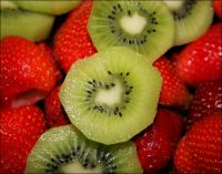 Kiwi and strawberries: Heart Shapes in Nature Series