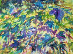 Norway Maple, 36 x 48 x 2 inches acrylics, modeling gel on canvas Norway Maple, 36 x 48 x 2 inches acrylics, modeling gel on canvas