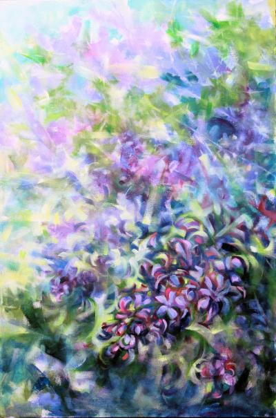 Seasonal, 36 x 24 x 2 inches acrylics on canvas