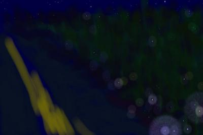 Stars and Fireflies, photoshop