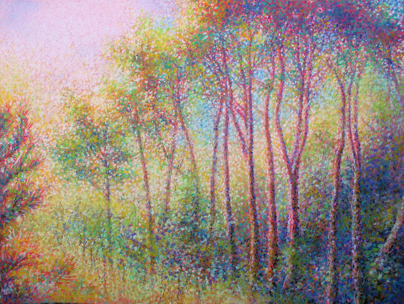 A New Day, 20 x 26 inches dry pastels on charcoal paper A New Day, 20 x 26 inches dry pastels on charcoal paper