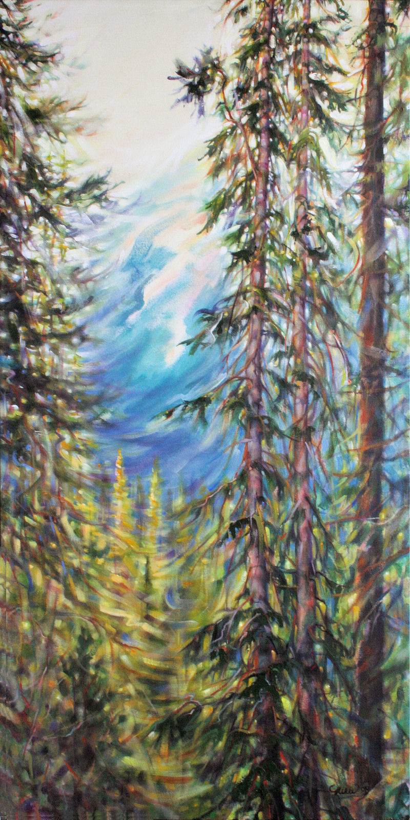 Rocky Mountain Vista, 48 x 24 x 2 inches Acrylics on canvas Rocky Mountain Vista, 48 x 24 x 2 inches Acrylics on canvas