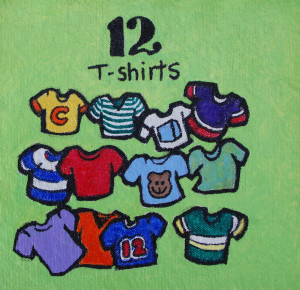 12 T-shirts
