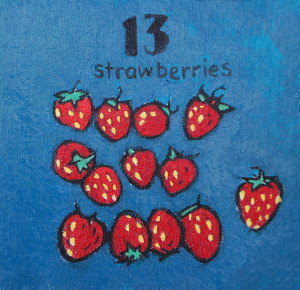 13 strawberries