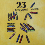 23 crayons