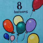8 balloons