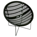 Solair Chair, base underneath woven canvas and plaster