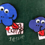 Colored clay fridge magnets made by Summer Camp children in Zibo, China 
